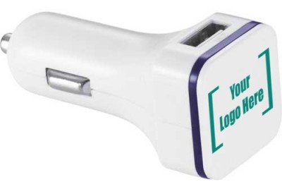 Logo-Imprinted Car Charger - Corporate Gift Idea
