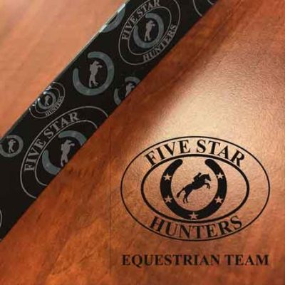 Custom Logo Embossed Leather Belts for Riding Teams